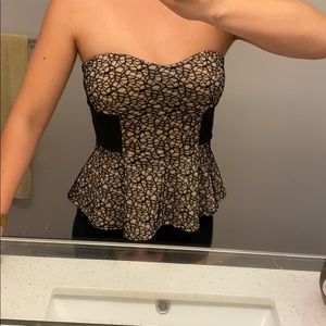 Corset tube top